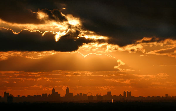 London from Hainault Forest country park
